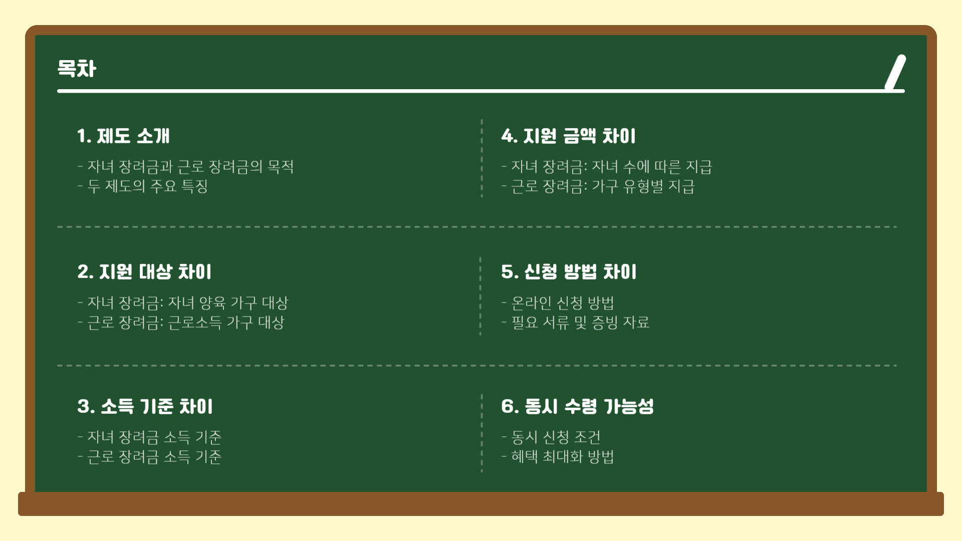 자녀 장려금과 근로 장려금 차이점 총정리