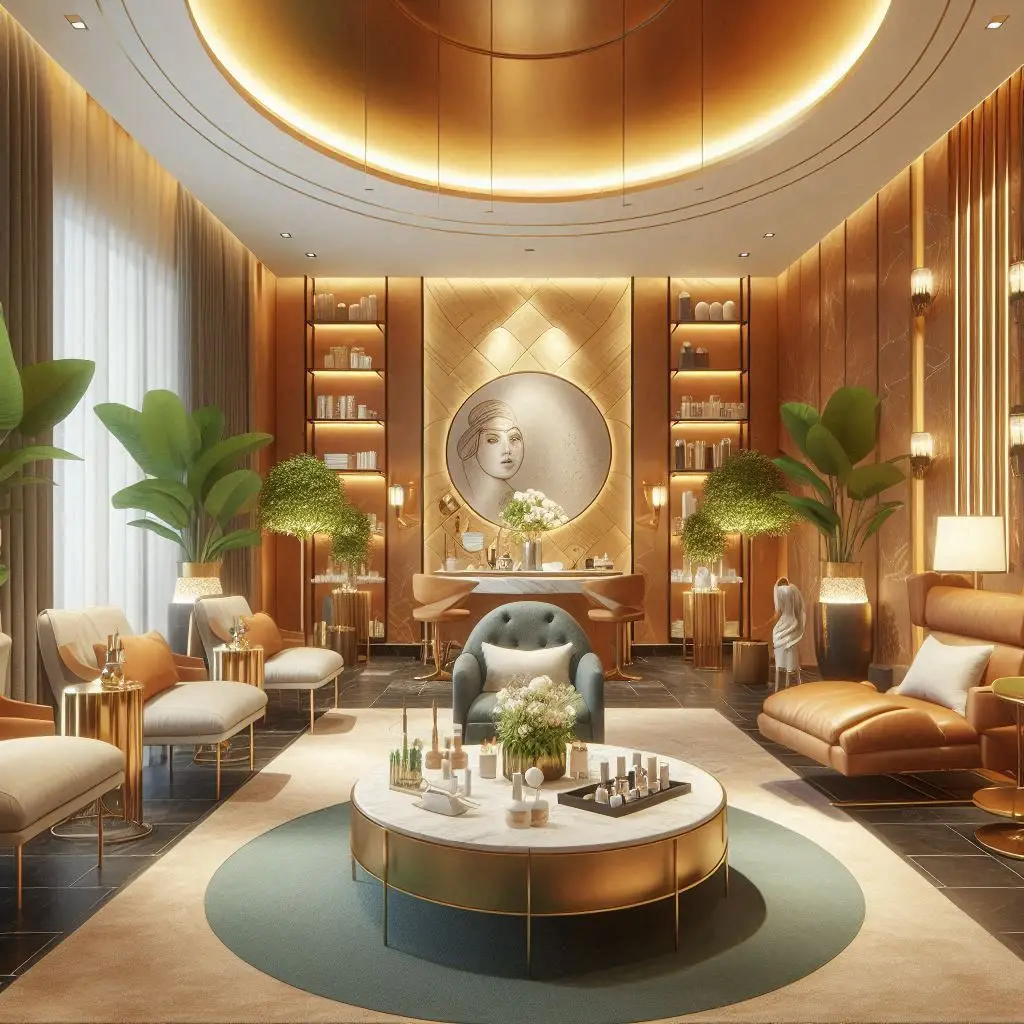 피부,체형관리 샵 배경