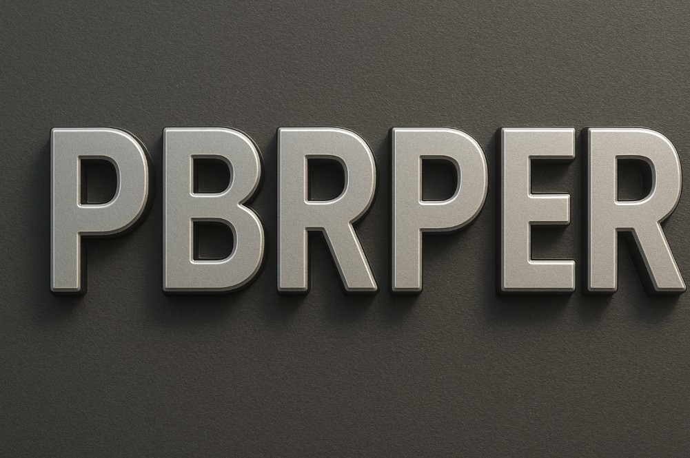 pbr,per 3d 글자