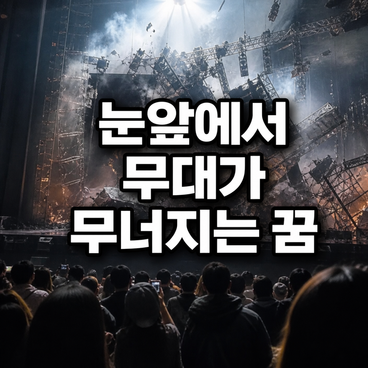 눈앞에서 무대가 무너지는 꿈
