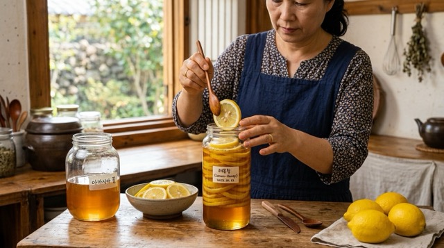 레몬청 제조 과정