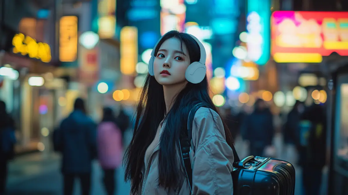헤드폰끼고-여행하는-30대-한국여자