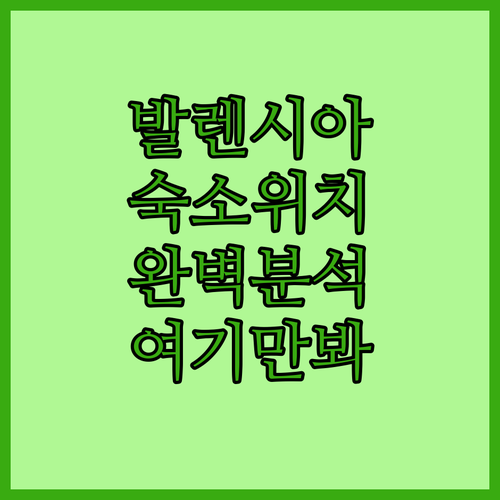 스페인 발렌시아 숙소 추천 및 위치별..