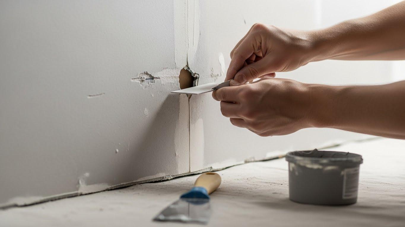 패딩 구멍 수선