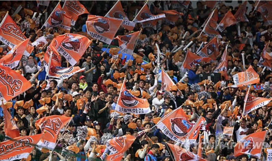 열정적인 응원문화 사진