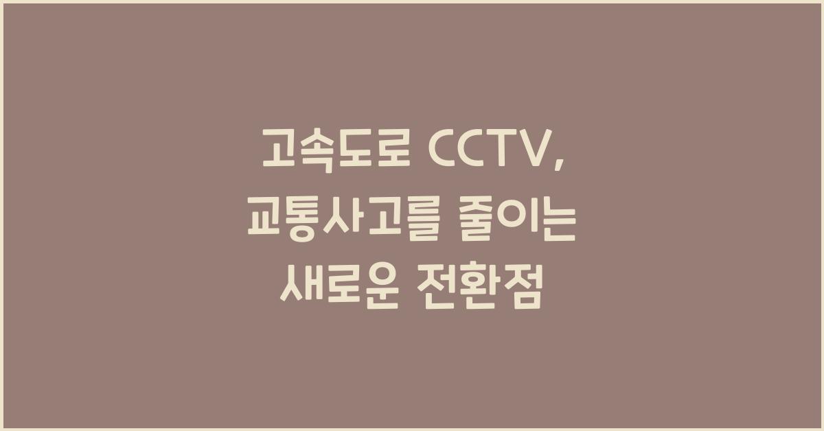 고속도로 cctv