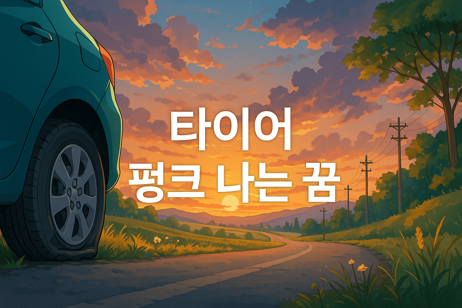 타이어 펑크 나는 꿈 해몽