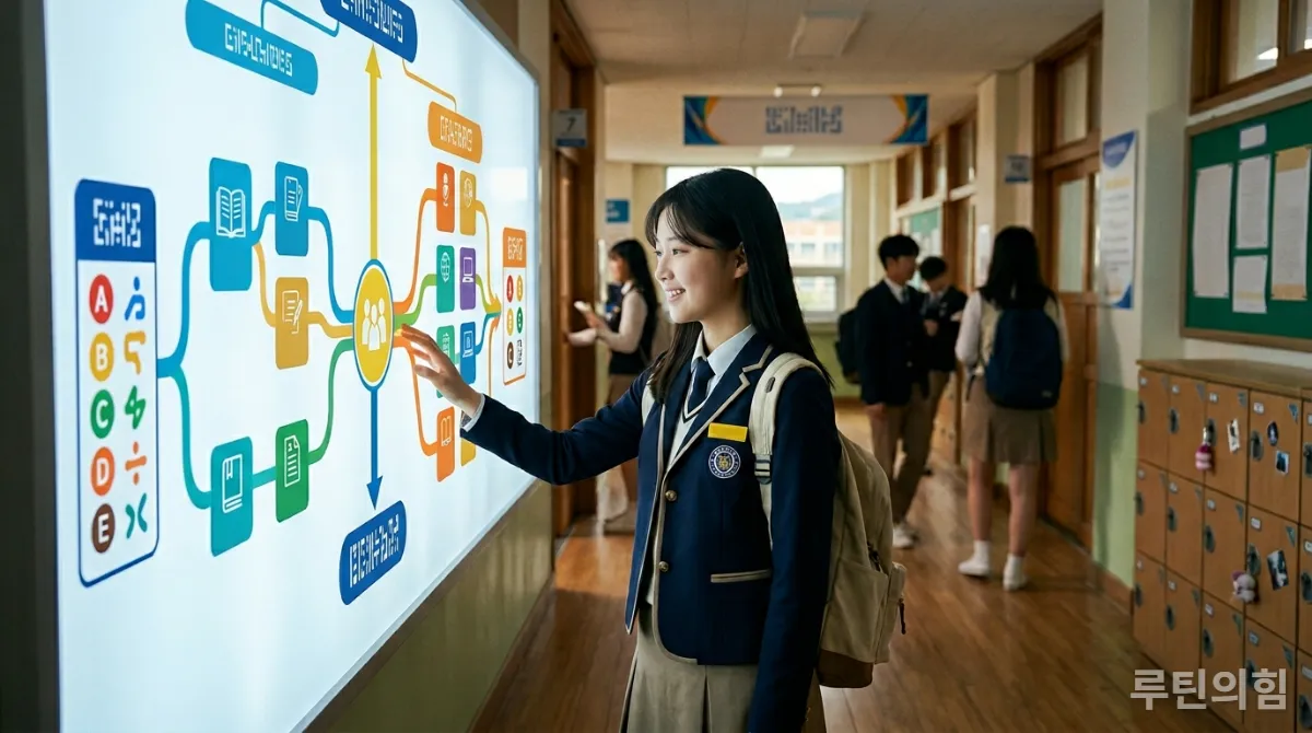 고교학점제와 연계된 영어 평가 방식 변화를 시각화한 이미지