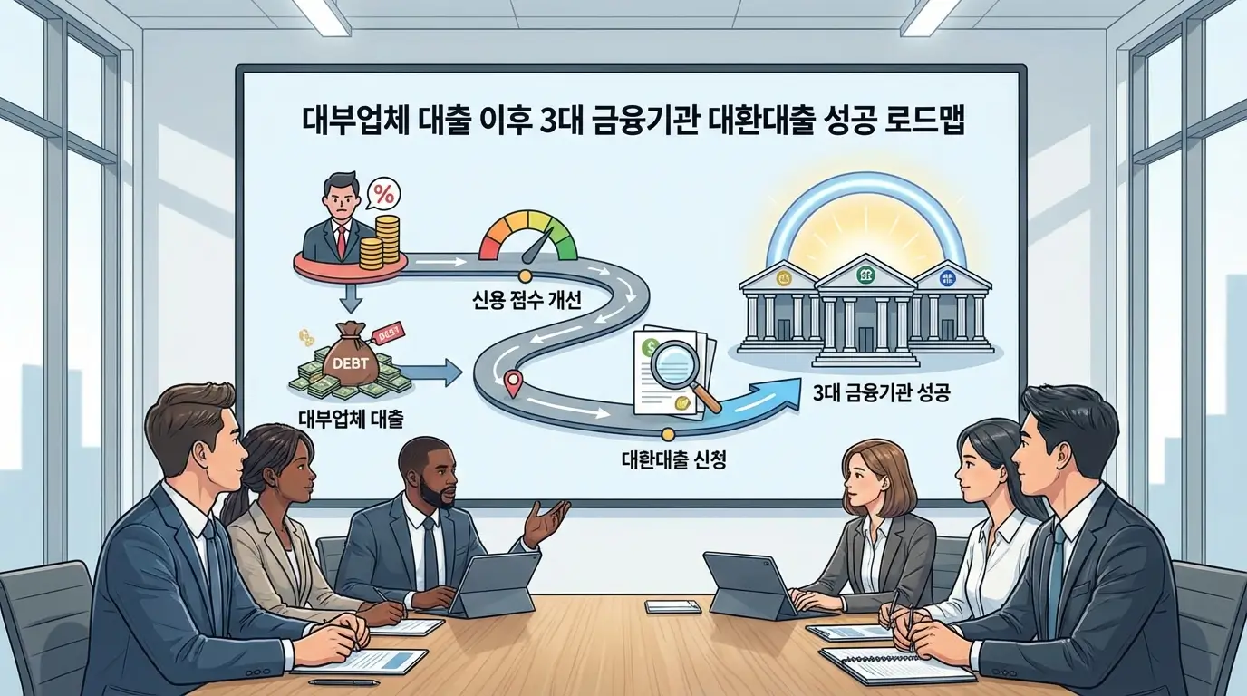 대부업체 대출 이후 3대 금융기관 대환대출 성공 로드맵