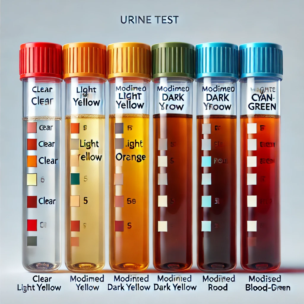 소변색깔별 이미지