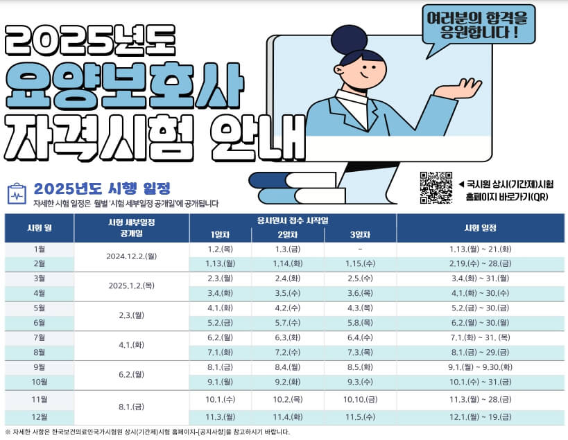 2025년요양보호사자격시험안내