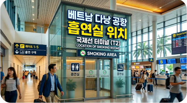 베트남 다낭 공항 흡연실 위치
