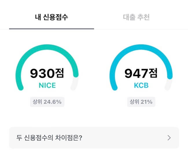신용점수-의미