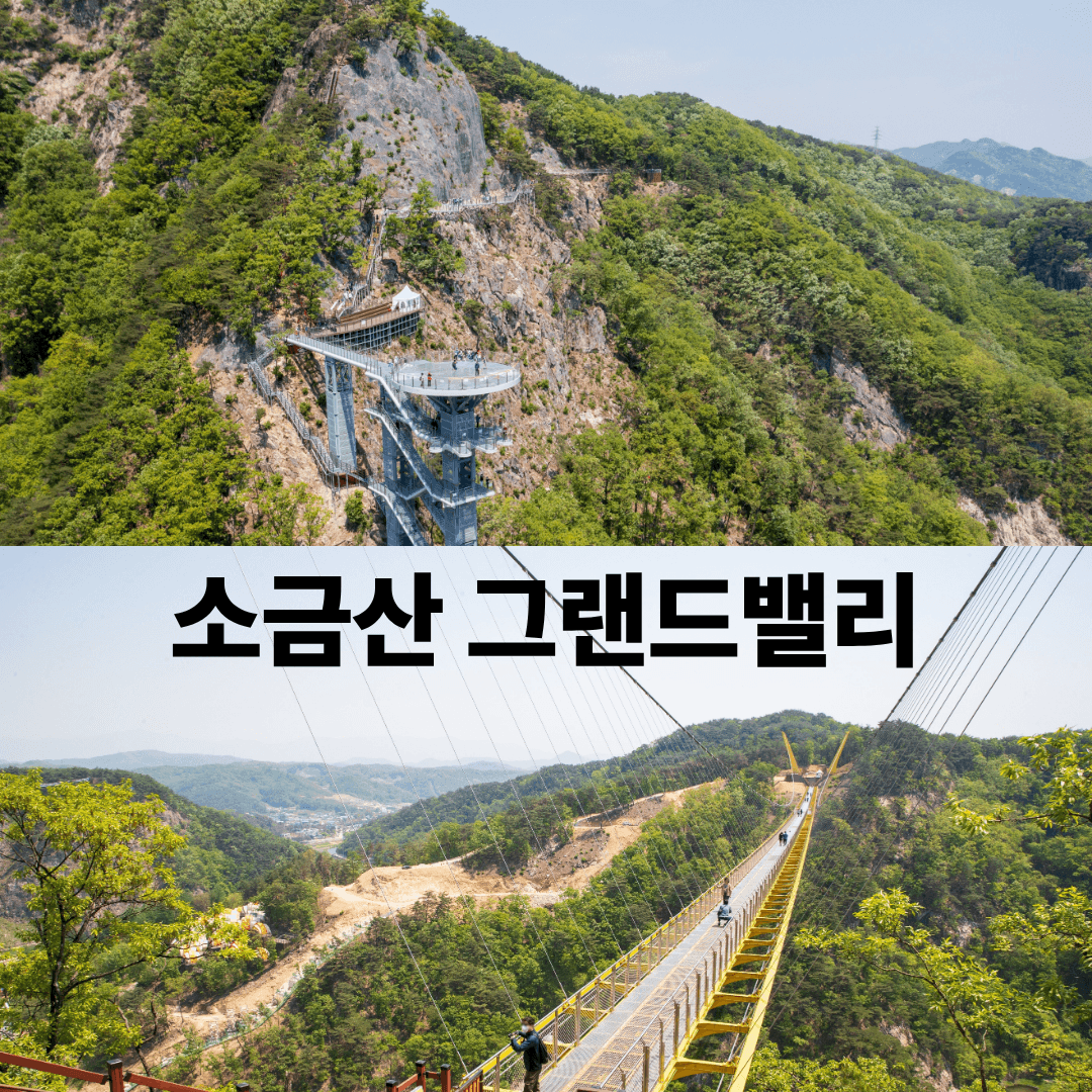 원주 소금산 그랜드밸리의 아찔한 전경