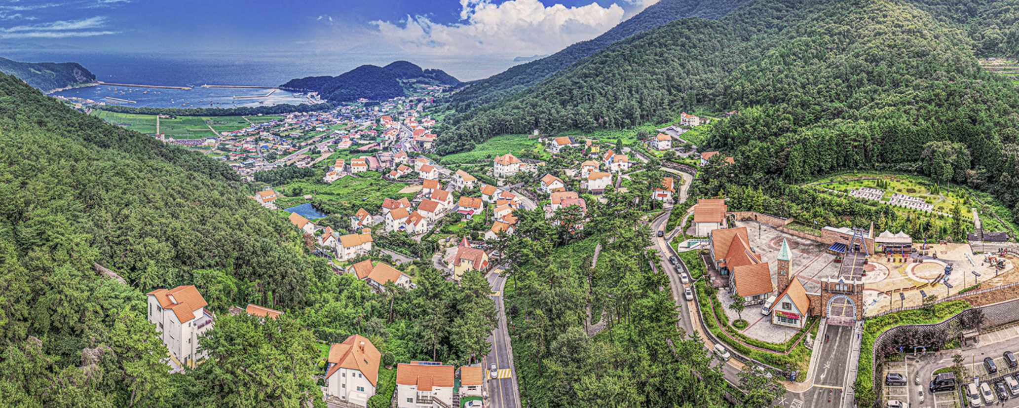 남해 독일마을 전경