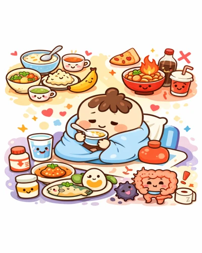 장염 환자용 순한 식사 예시