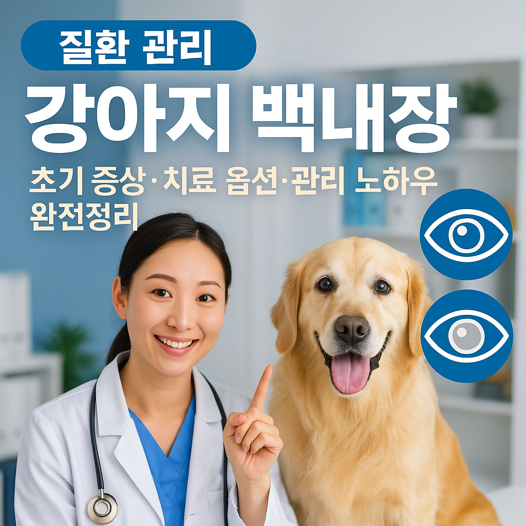 [질환 관리] 강아지 백내장 ｜ 초기 증상·치료 옵션·관리 노하우 완전정리