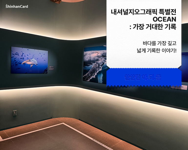 <내셔널지오그래픽 특별전 OCEAN : 가장 거대한 기록>
바다를 가장 깊고 넓게 기록한 이야기!