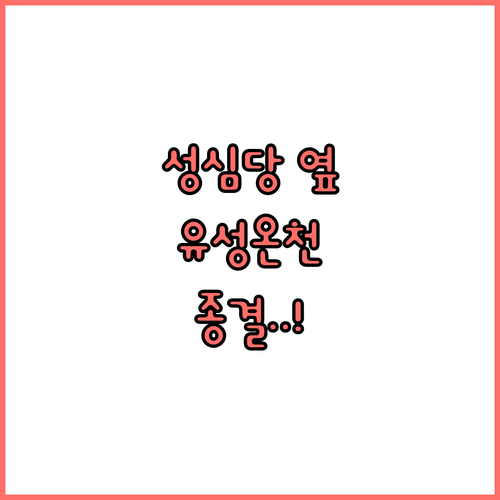 대전 호텔 추천 베스트 5 성심당 인..