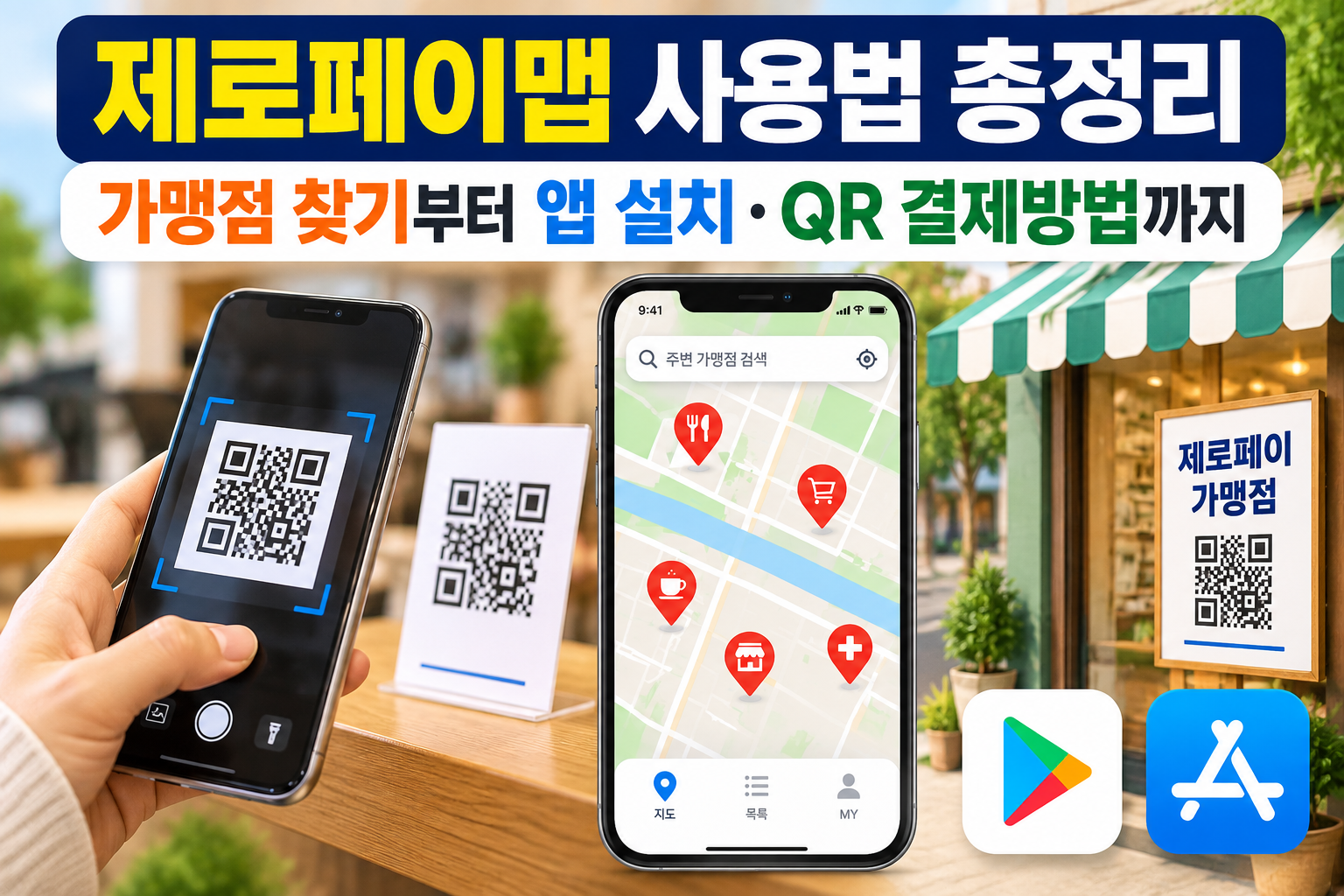 제로페이맵 사용법 총정리｜가맹점 찾기부터 앱 설치&middot;QR 결제방법까지 관련 사진