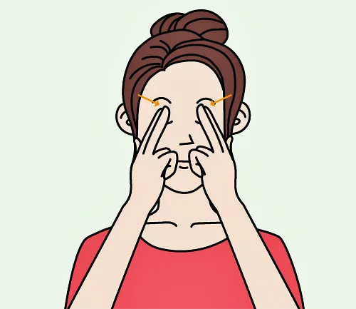 10초 안구 지압법