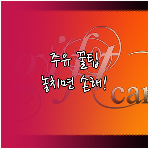 주유소에서 소비쿠폰 쓰는 법, 결제 ..