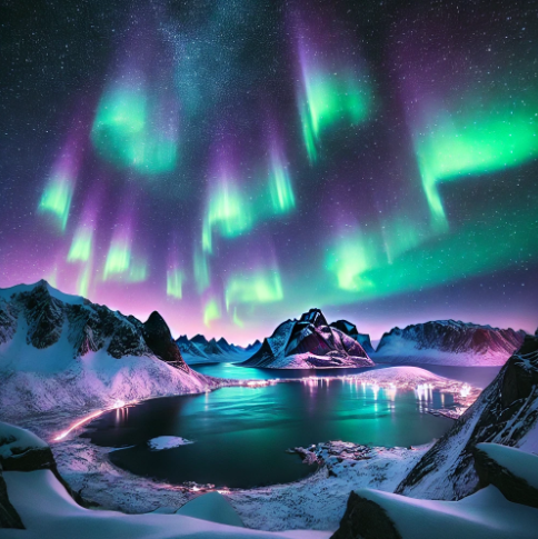 오로라 관련 사진
