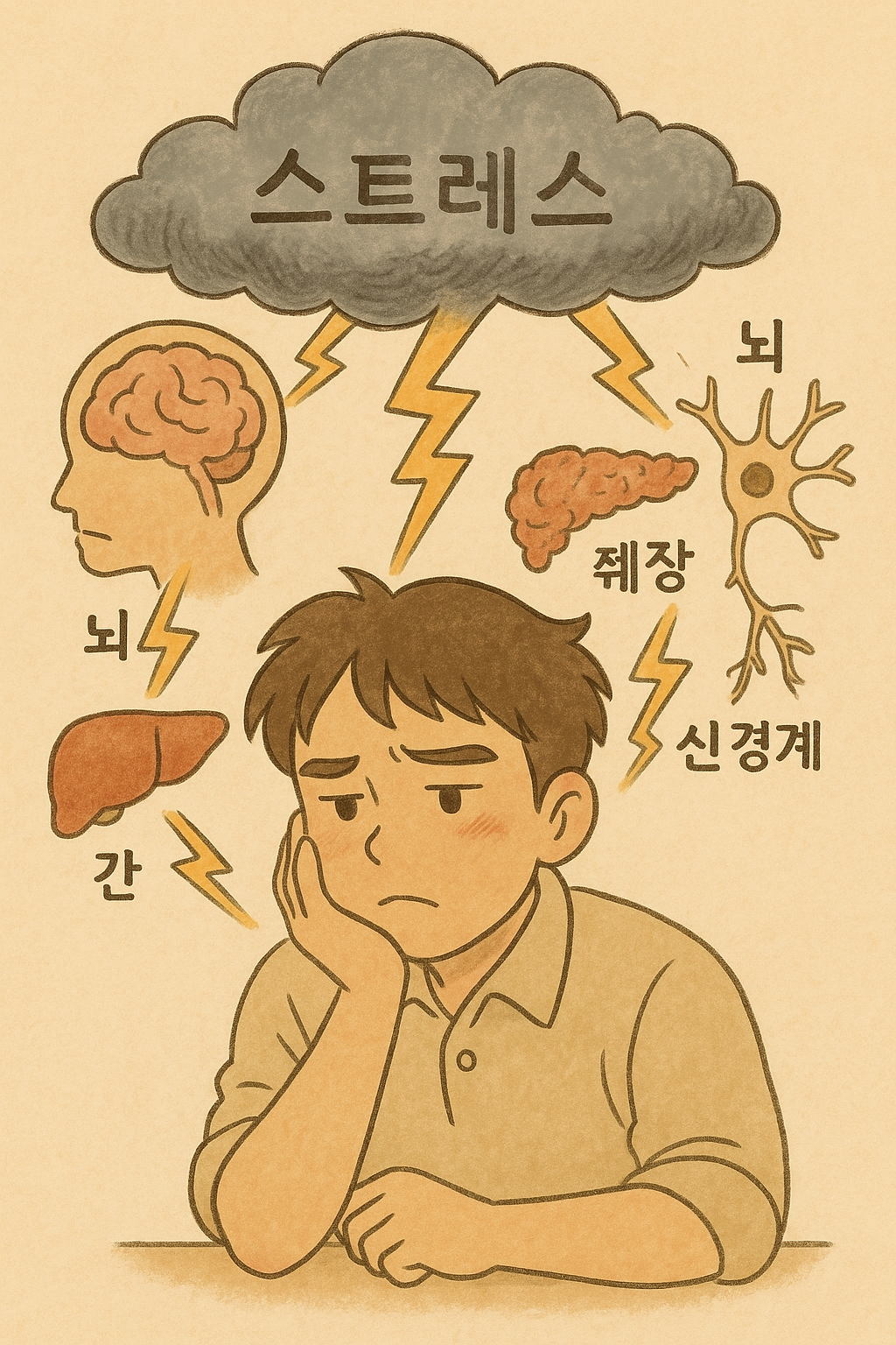 “스트레스 신호가 간·췌장·뇌로 번져 혈당을 요동치게 하는 과정”