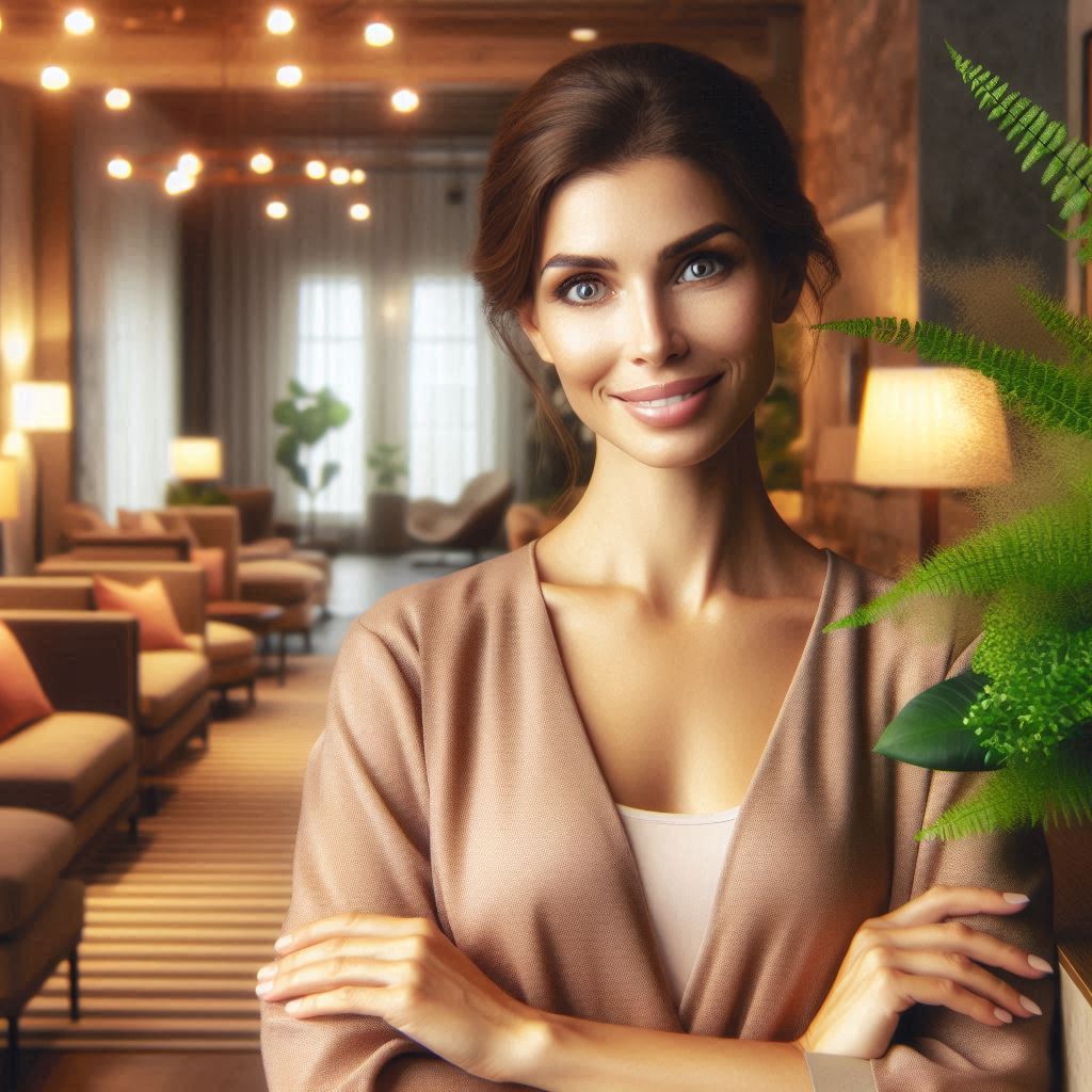 피부,체형관리 샵 배경