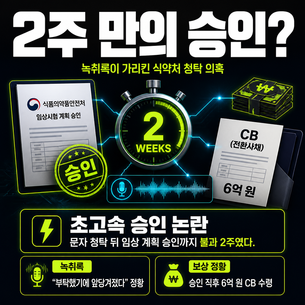 2주 만의 승인?