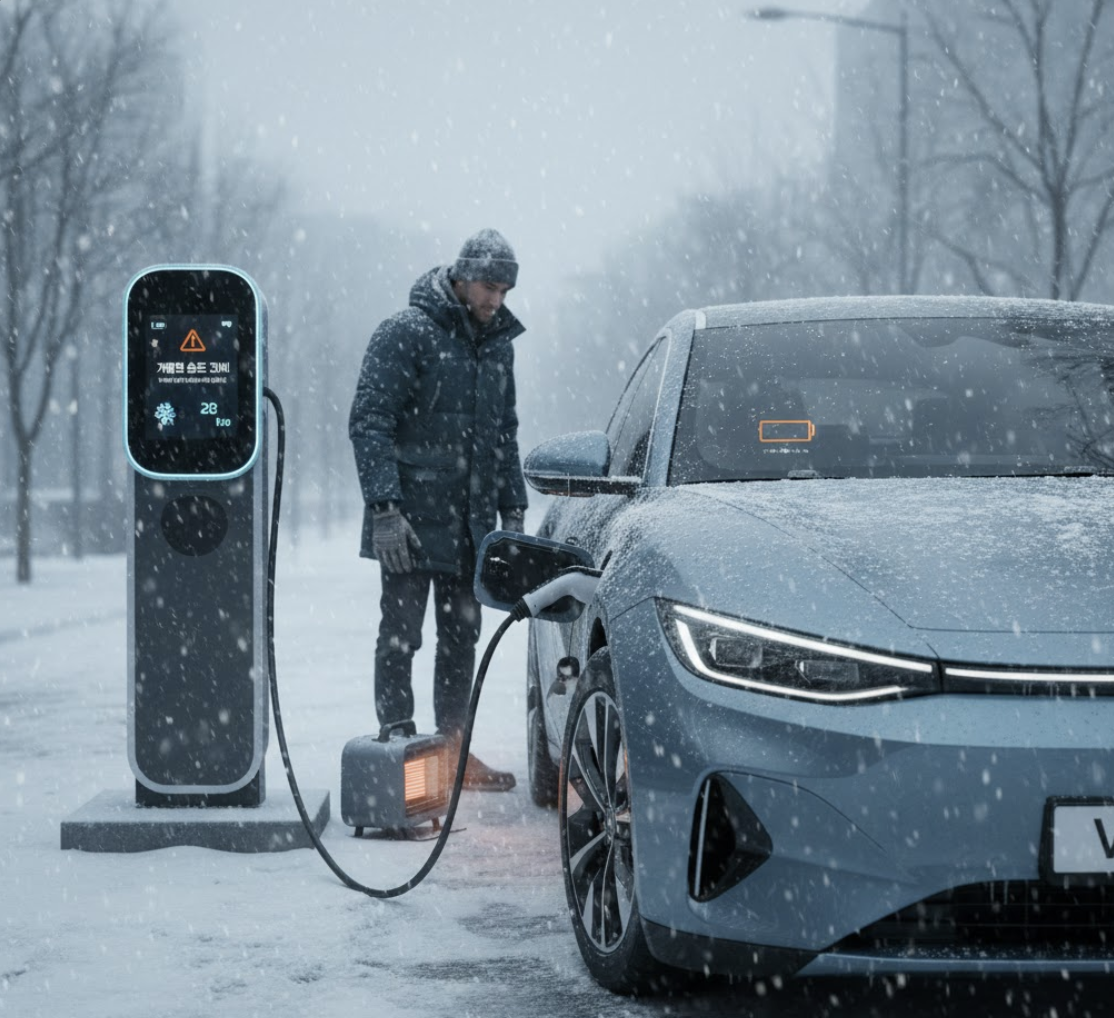 겨울철 전기차 충전 이슈 (속도저하, 배터리, 대응)