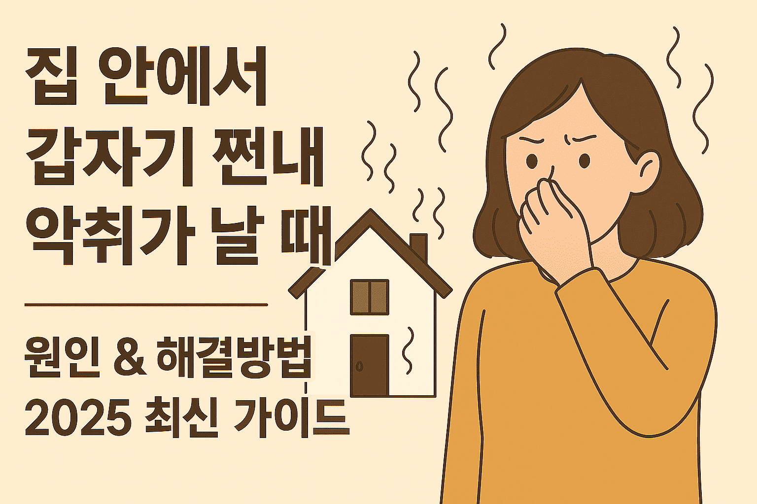 집 안에서 갑자기 쩐내 같은 악취가 날 때 원인 & 해결방법 ❘ 2025 최신 가이드