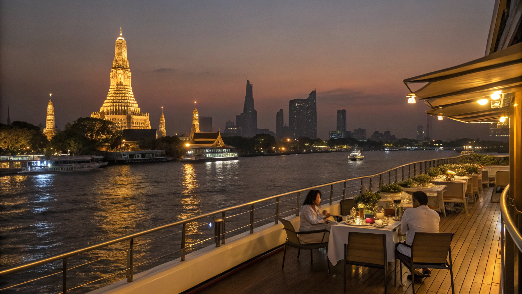 아이콘시암 디너 크루즈 후기, 방콕 밤이 이렇게 화려해?