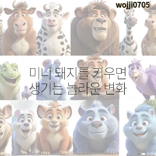 미니 돼지를 키우면 생기는 놀라운 변화