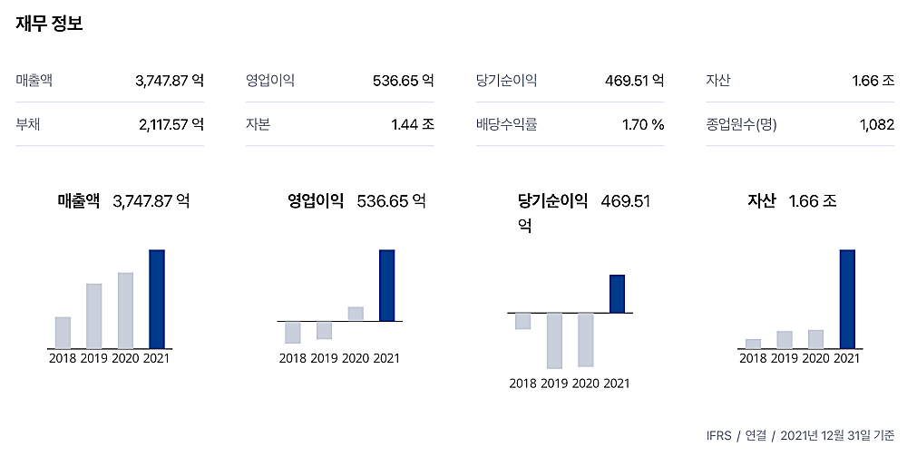 딥서치-야놀자-재무정보-화면