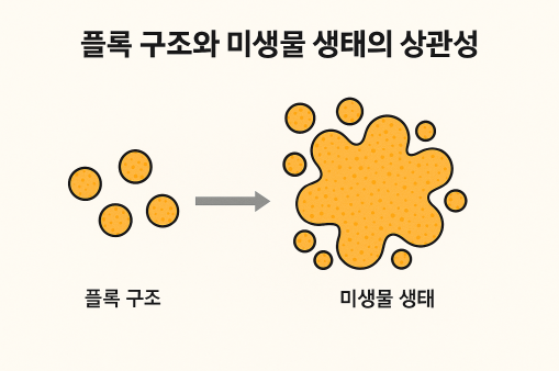 플록 구조와 미생물 생태의 상관성