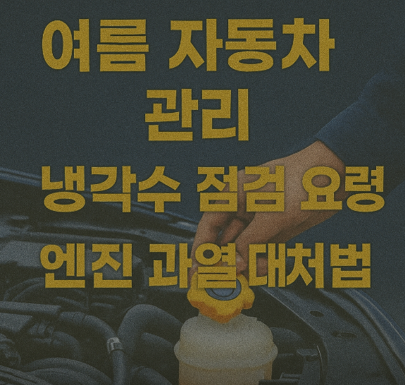 여름 자동차 관리 냉각수 점검 요령 엔진 과열 대처법 블로그 썸네일 사진