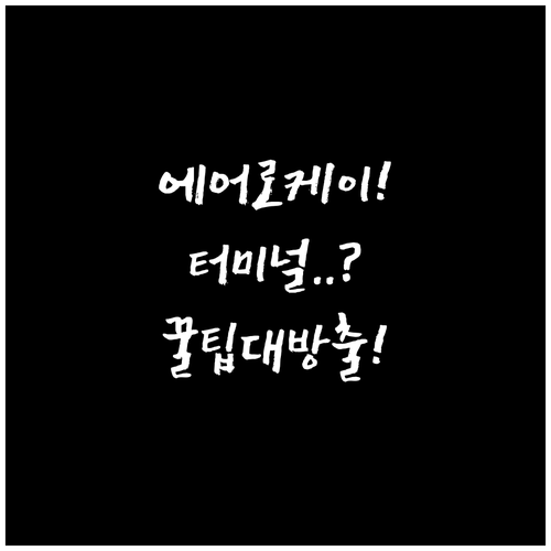 인천공항 에어로케이 터미널과 탑승 꿀..