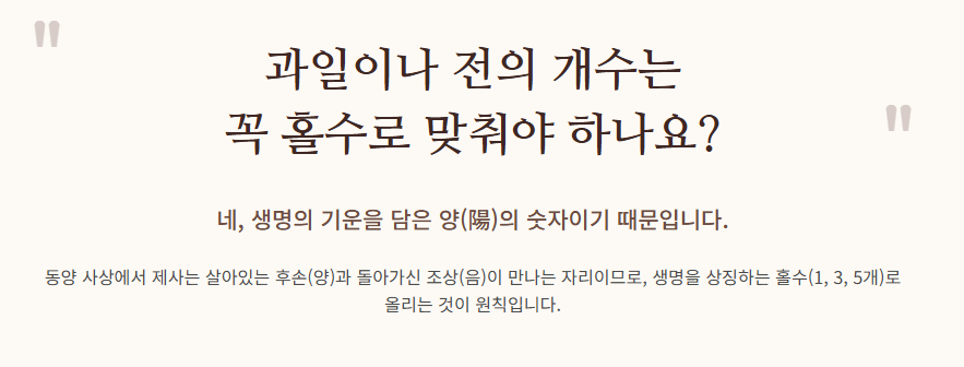 추석 차례상 차리는 방법
