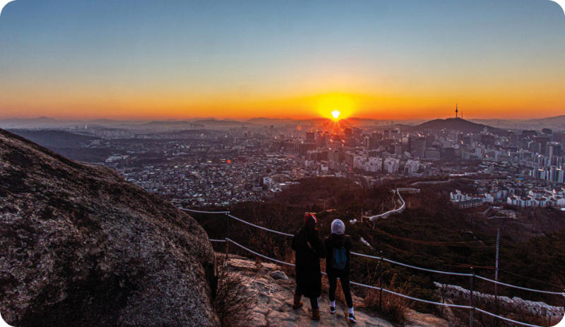 인왕산 새해 일출 해돋이 명소 /출처:조선일보