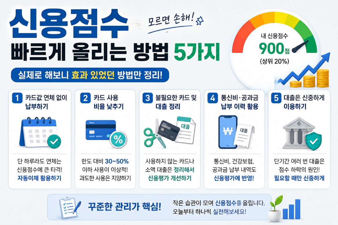 신용점수 올리는 방법