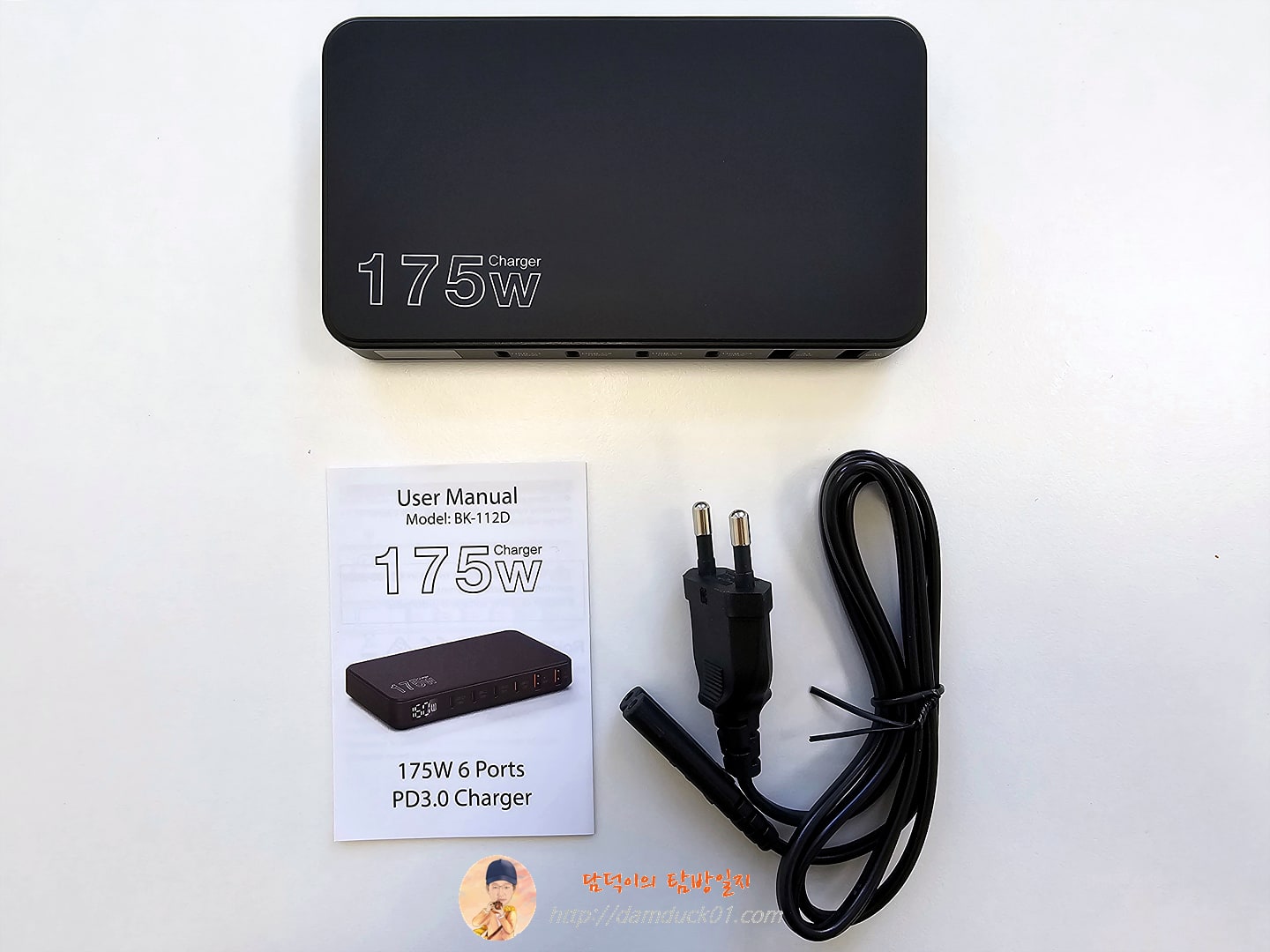 맥북 삼성 아이폰용 Ueetop 175W GaN USB C 충전기 LED 디스플레이 6포트 데스크탑 충전기 타입 C PD 100W PPS 45W 고속 충전