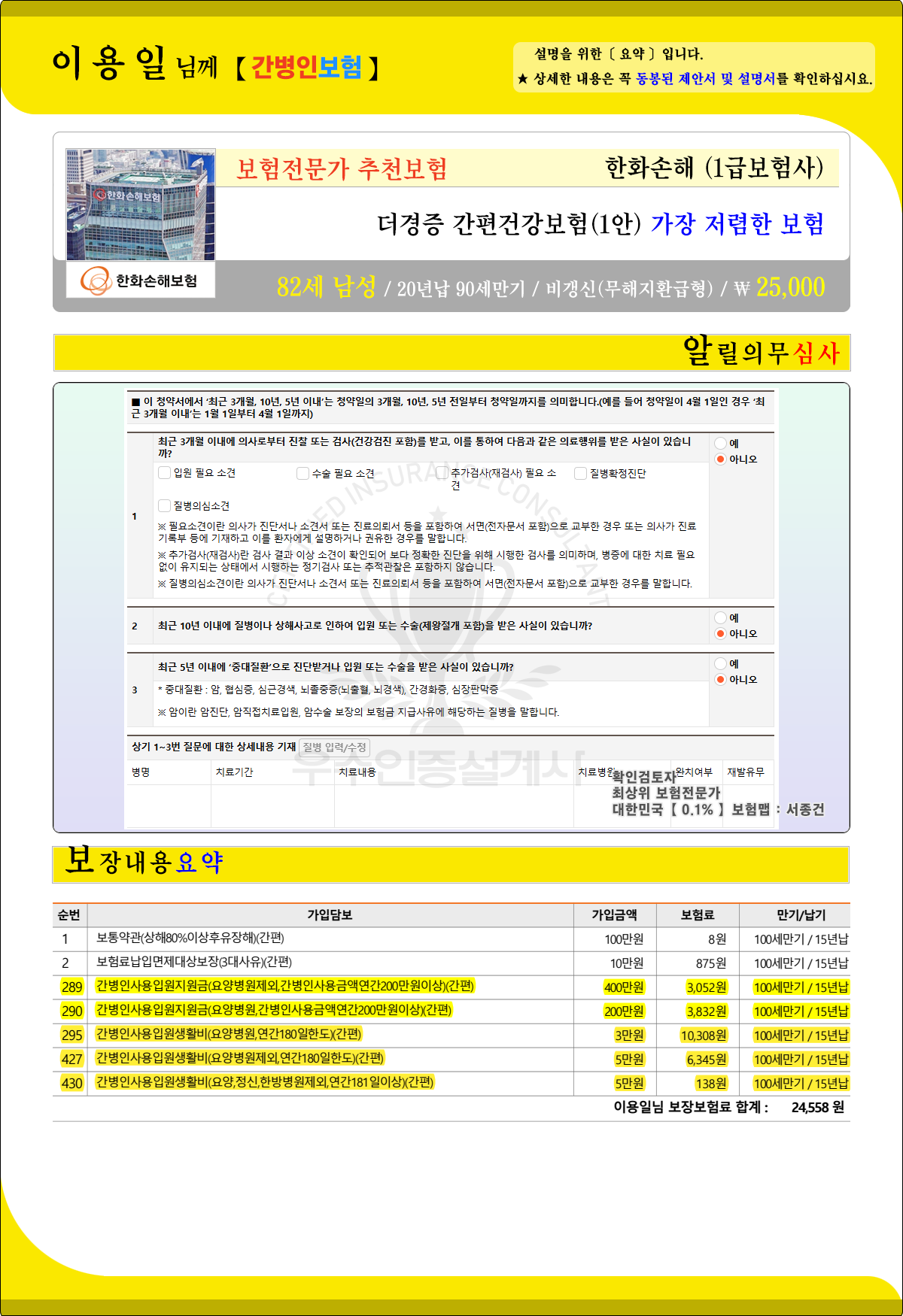 간병비보험