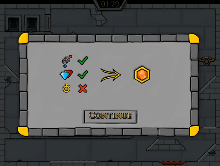 물불게임-2인용-게임하기-3-아이스템플-종료-화면