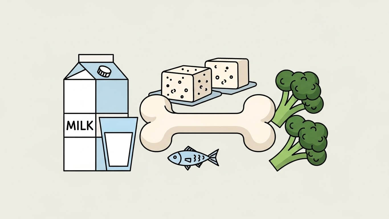 칼슘으로 뼈 건강 지키기와 흡수 전략