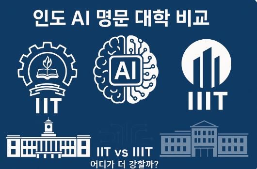 인도 AI 명문 대학, IIT와 IIIT 비교 (학비비교 포함)
