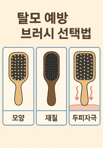 탈모 예방 브러시 선택법