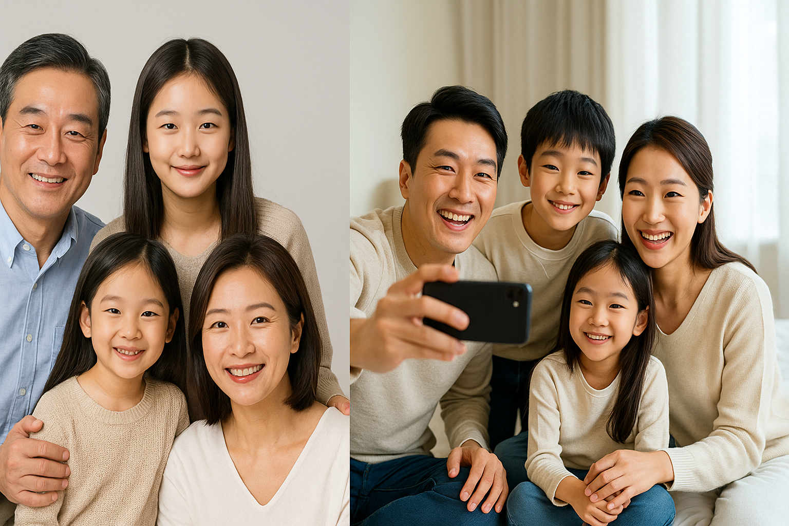 가족과 함께 사진 찍는 꿈