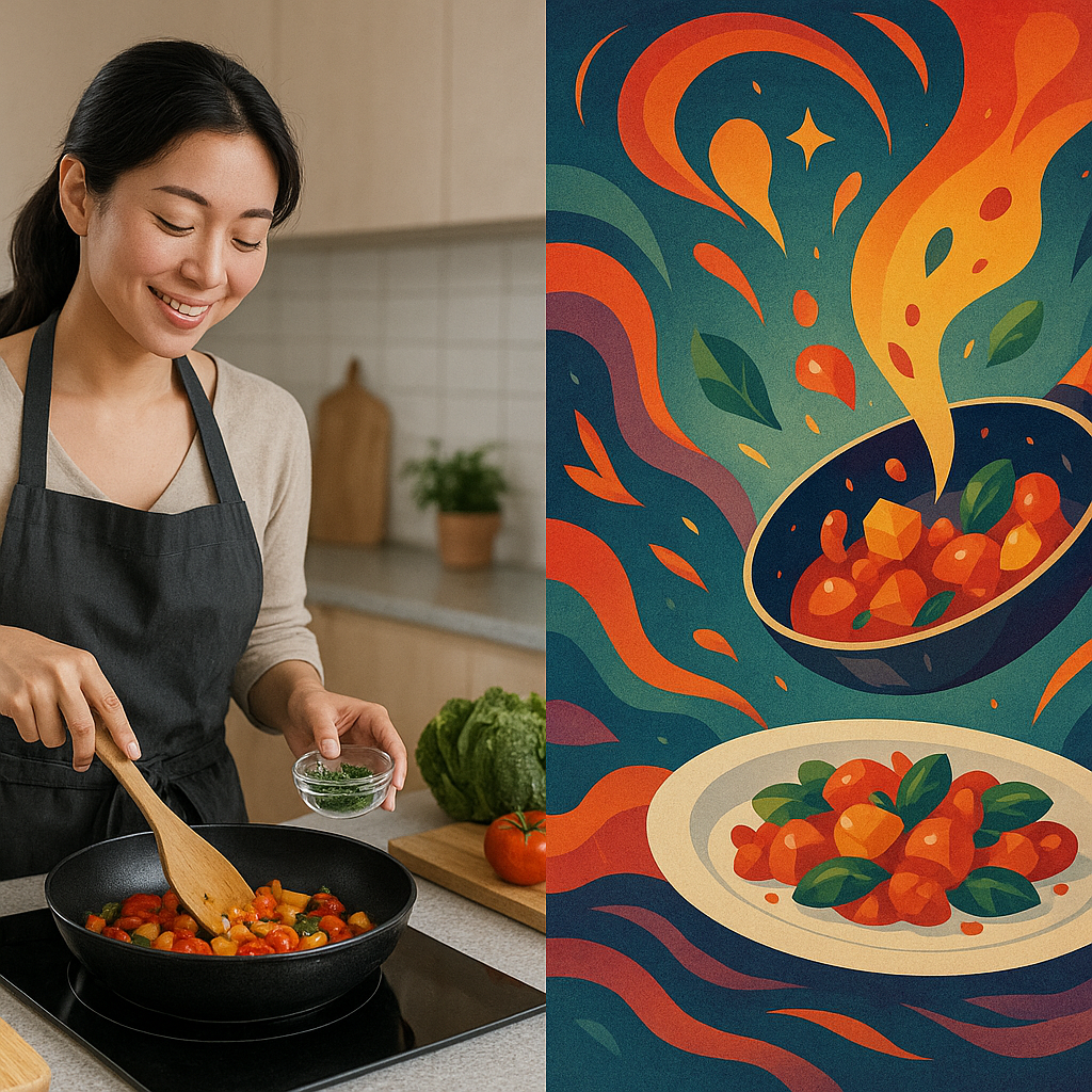 부엌에서 요리하는 꿈