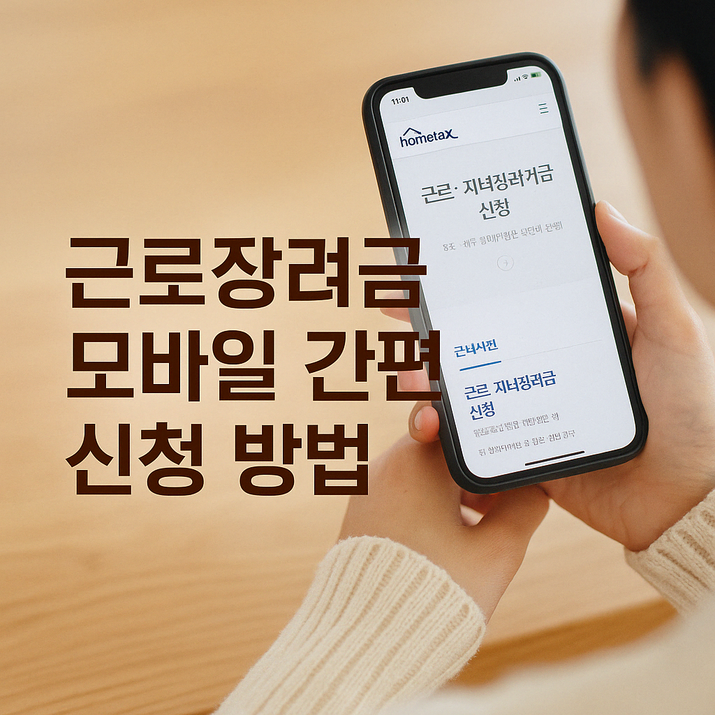 근로장려금 모바일 간편 신청 방법